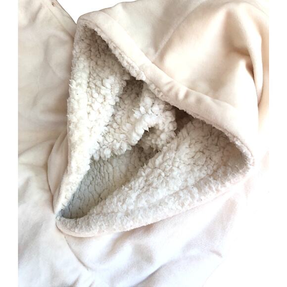 THE COMFY Original | Beige Oversized Microfiber & Sherpa Wearable Blanket - Picture 7 of 8